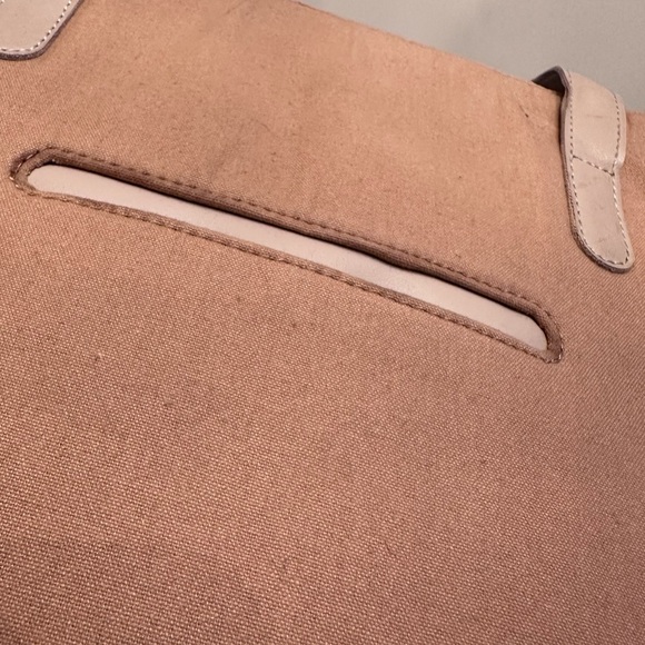 October Jaipur tan canvas tote - Picture 5 of 5